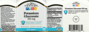 Potassium Gluconate 595 mg