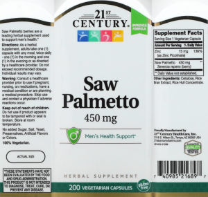 Saw Palmetto 450 mg