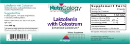 Label for Laktoferrin with Colostrum