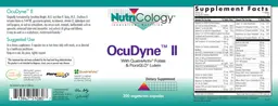 Label for OcuDyne ll