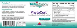 Label for PhytoCort
