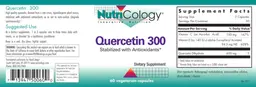 Label for Quercetin 300