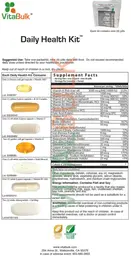 Label for Daily Health Kit