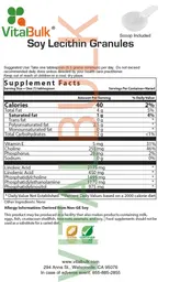Label for Soy Lecithin Granules