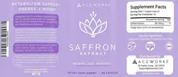 Label for Saffron Extract