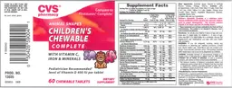 Label for Children's Chewable Complete