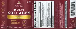 Label for Multi Collagen Gut Restore