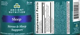 Label for Sleep, Stress & Sleep Support