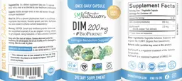 Label for DIM + BioPerine 200 mg