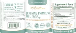 Label for Evening Primrose Oil 1300 mg