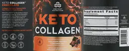 Label for Keto Collagen Chocolate