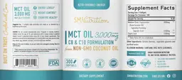 Label for MCT Oil 3000 mg