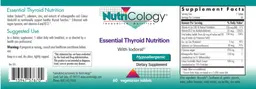 Label for Essential Thyroid Nutrition