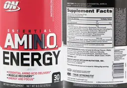 Label for Essential AMIN.O. Energy Watermelon