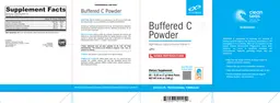 Label for Buffered C Powder Natural Fruit Punch Flavor