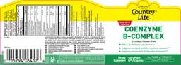 Label for Coenzyme B-Complex Caps