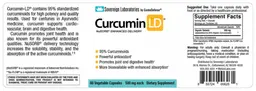 Label for Curcumin LD 500 mg