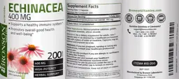 Label for Echinacea 400 mg