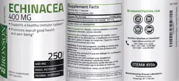 Label for Echinacea 400 mg