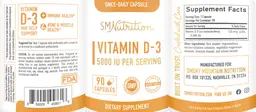 Label for Vitamin D-3