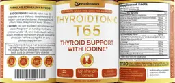 Label for ThyroidTonic T65