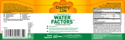 Label for Maximized Water Factors