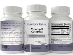 Label for Vitamin B Complex Cherry Flavor