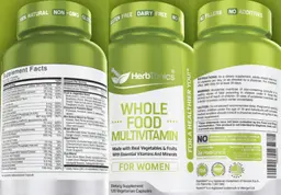 Label for Whole Food Multivitamin for Women