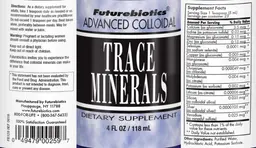 Label for Advanced Colloidal Trace Minerals