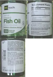 Label for Natural Omega-3 Fish Oil