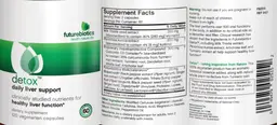 Label for Detox Daily Liver Support