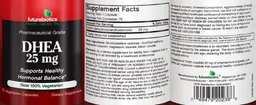 Label for DHEA 25 mg