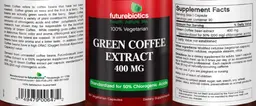 Label for Green Coffee Extract 400 mg