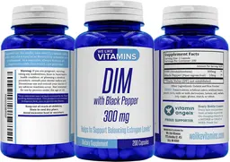 Label for DIM 300 mg with Black Pepper