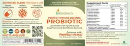 Label for Perfect Immune Defense Probiotic