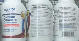 Label for Calcium Citrate+D