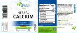 Label for Herbal Calcium