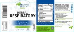 Label for Herbal Respiratory