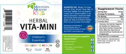 Label for Herbal Vita-Mini