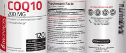 Label for CoQ10 200 mg