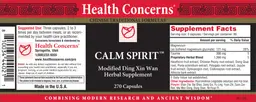 Label for Calm Spirit