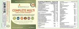 Label for Complete Multi + Liver Detox Support