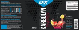 Label for Karbolyn Energy Strawberry Lemonade