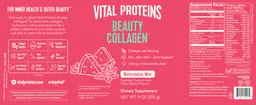 Label for Beauty Collagen Watermelon Mint