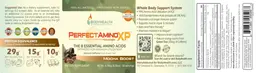 Label for PerfectAminoXP Powder Mocha Boost