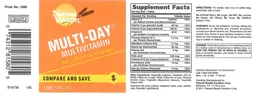 Label for Mutli-Day Multivitamin