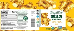 Label for B12 Energy Ginger