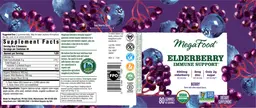 Label for Elderberry Immune Support 400 mg Berry