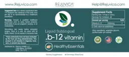Label for B-12 Vitamin