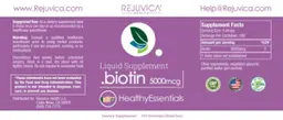 Label for Biotin 5000 mcg
